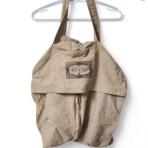 Auth Gucci Tan Travel Garment Bag